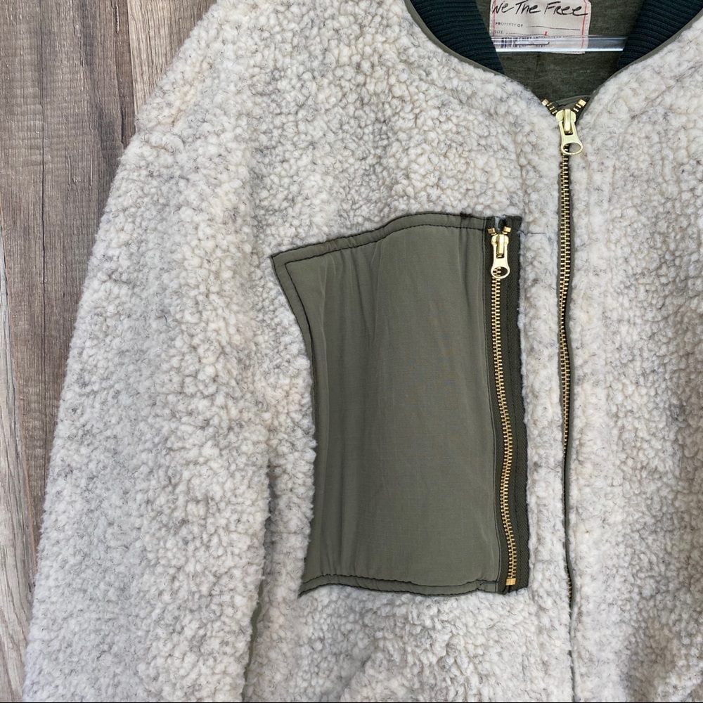 Free People Rivington Sherpa Jacket L - Picture 12 of 13